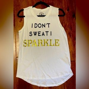 Recycled karma white tank top